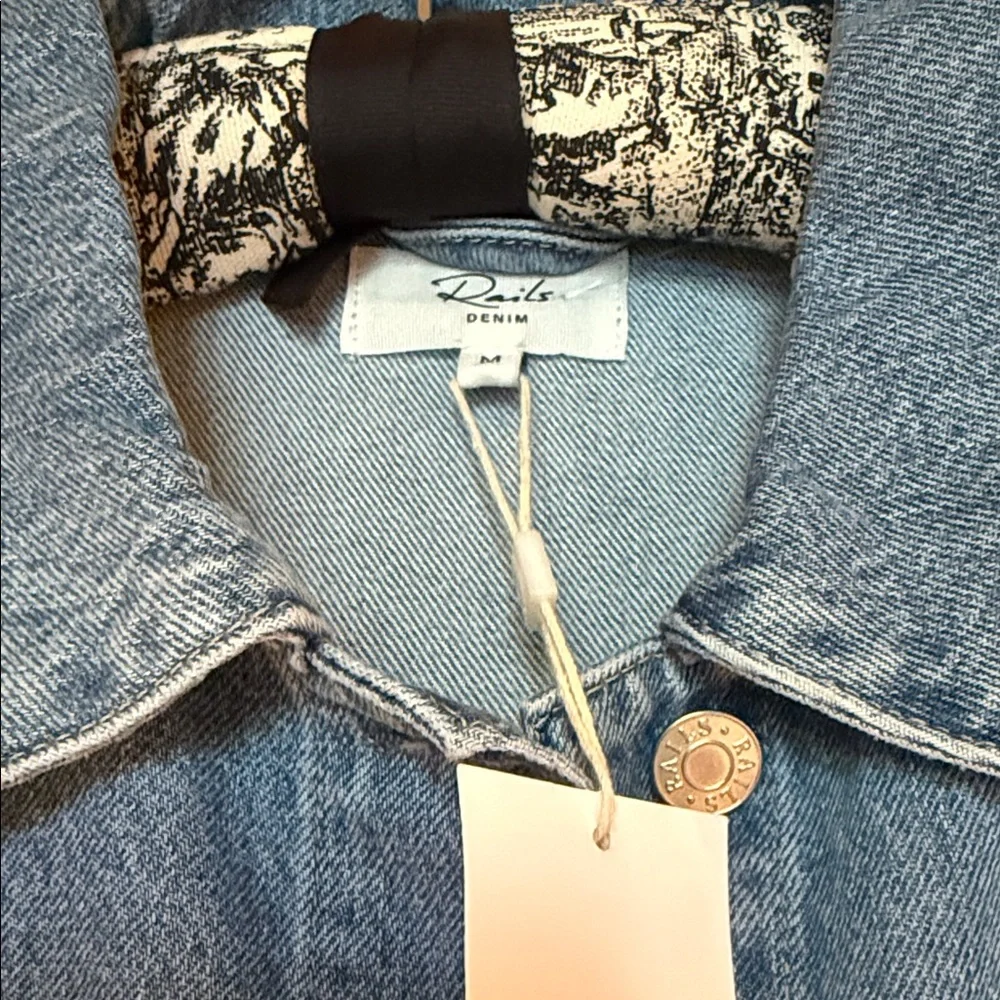 Rails Rodeo Jacket Embossed Indigo size M /NWT - Picture 4 of 7